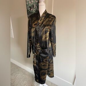 black and gold dragon cososa robe